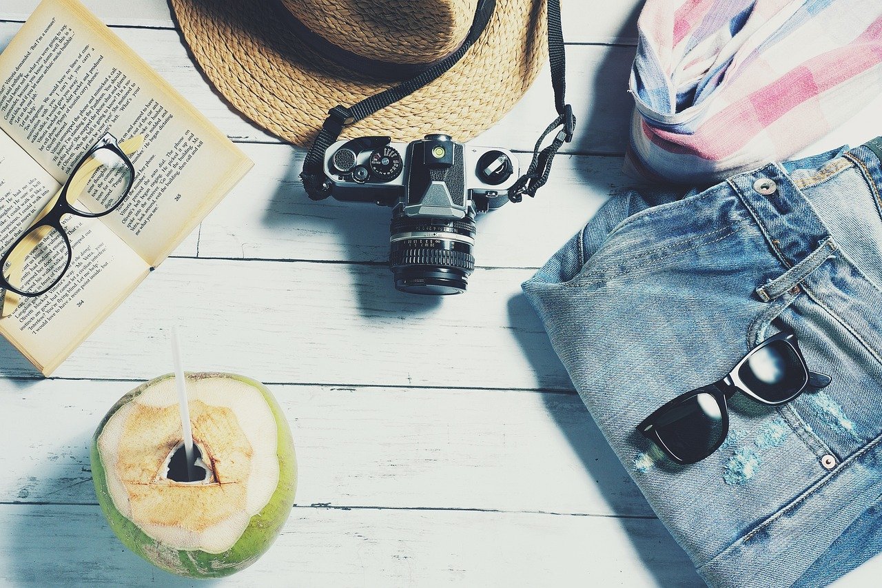 summer, nature, travel, vacation, holiday, trip, journey, leisure, still life, flat lay