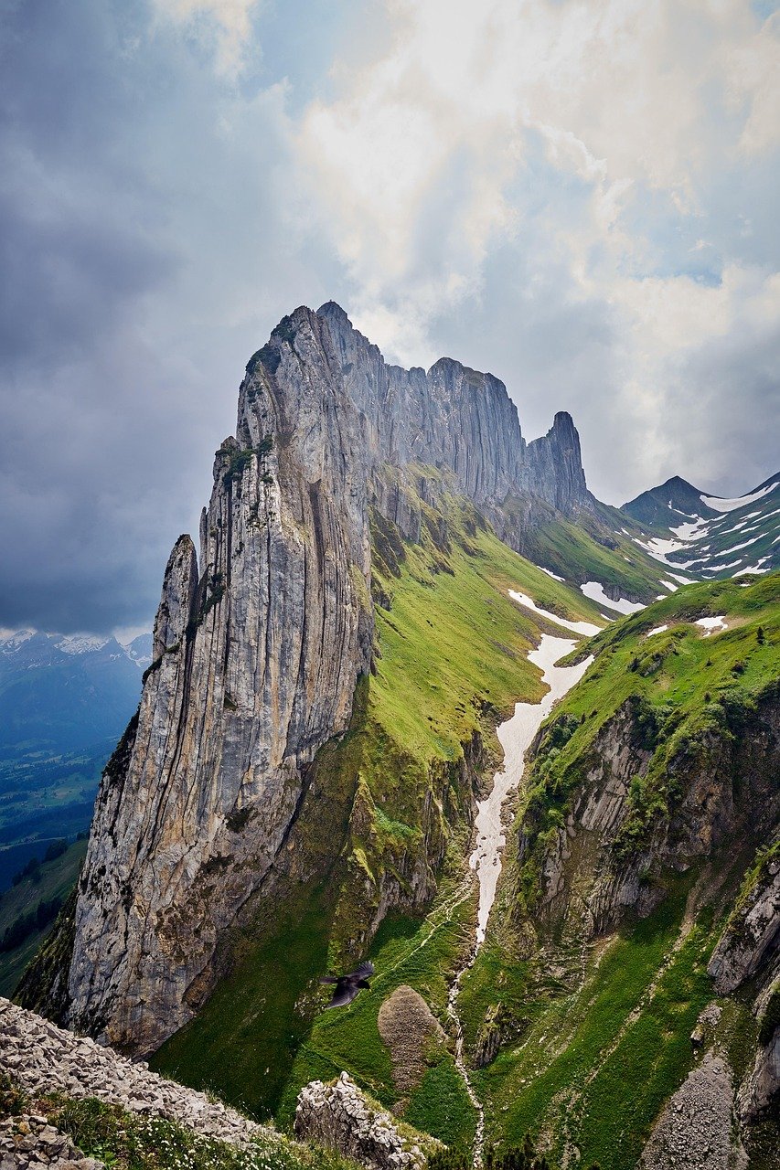 switzerland, alps, appenzell, adventure, nature, sports, kreuzberge, clouds, weather change